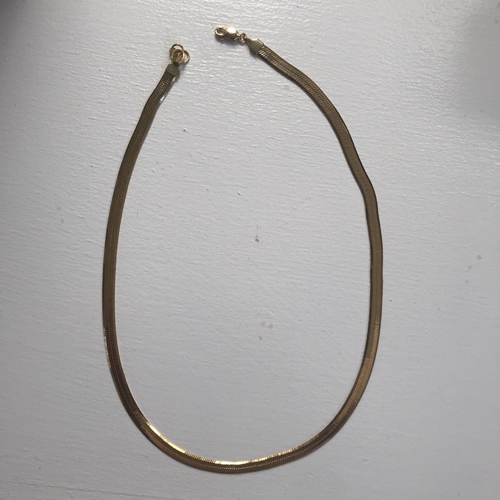 Mejuri herringbone necklace